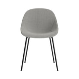 Mat Chair: Steel Base + Fully Upholstered + Black