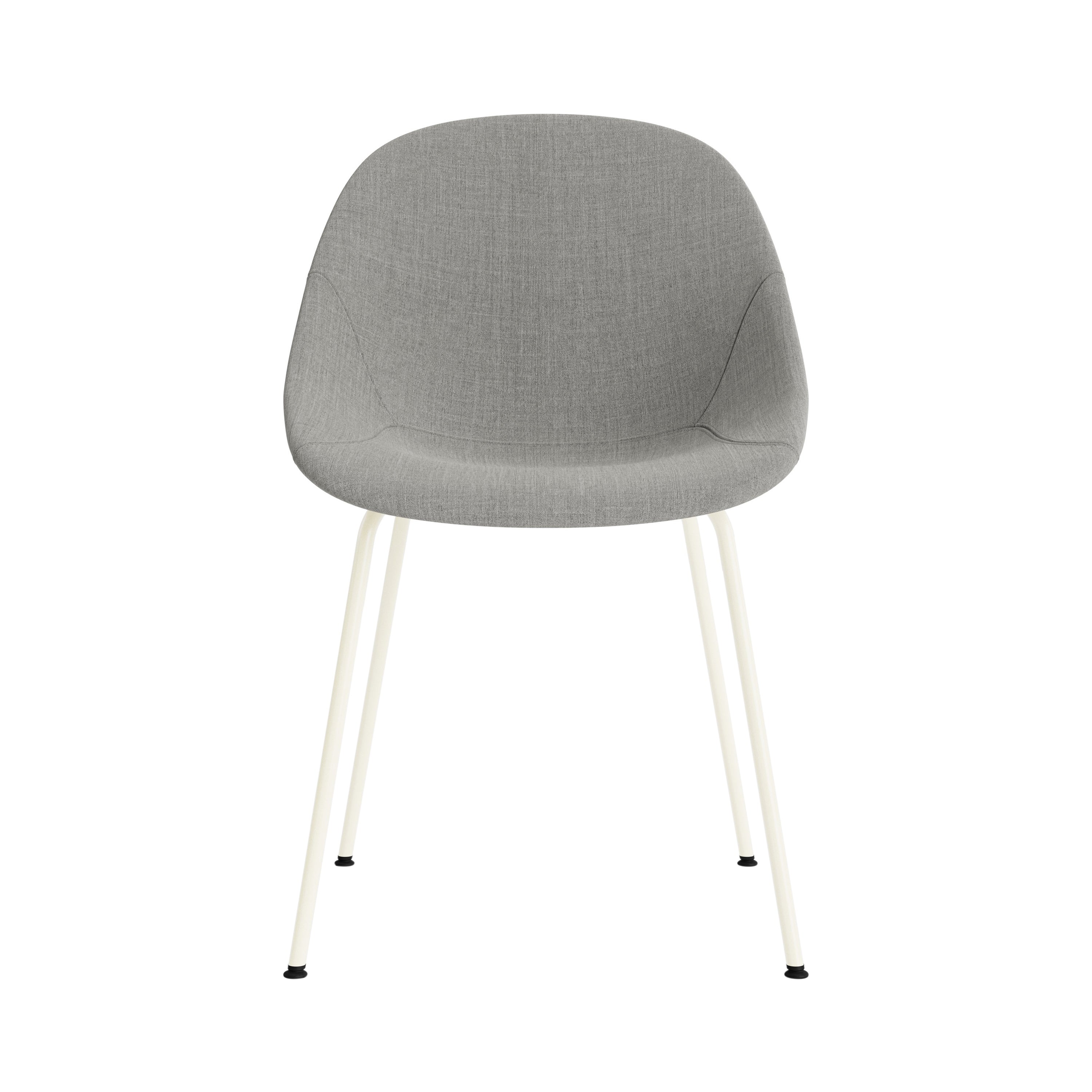 Mat Chair: Steel Base + Fully Upholstered + Cream