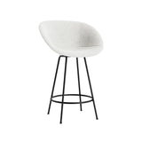 Mat Bar + Counter Armchair: Steel Base + Fully Upholstered + Counter + Black