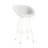 Mat Bar + Counter Armchair: Steel Base + Fully Upholstered + Bar + Cream