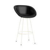 Mat Bar + Counter Armchair: Steel Base + Fully Upholstered + Bar + Cream