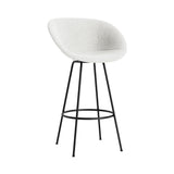 Mat Bar + Counter Armchair: Steel Base + Fully Upholstered + Bar + Black