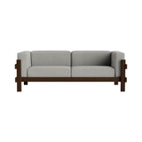 Kube 3 Seater Sofa: Dark Brown