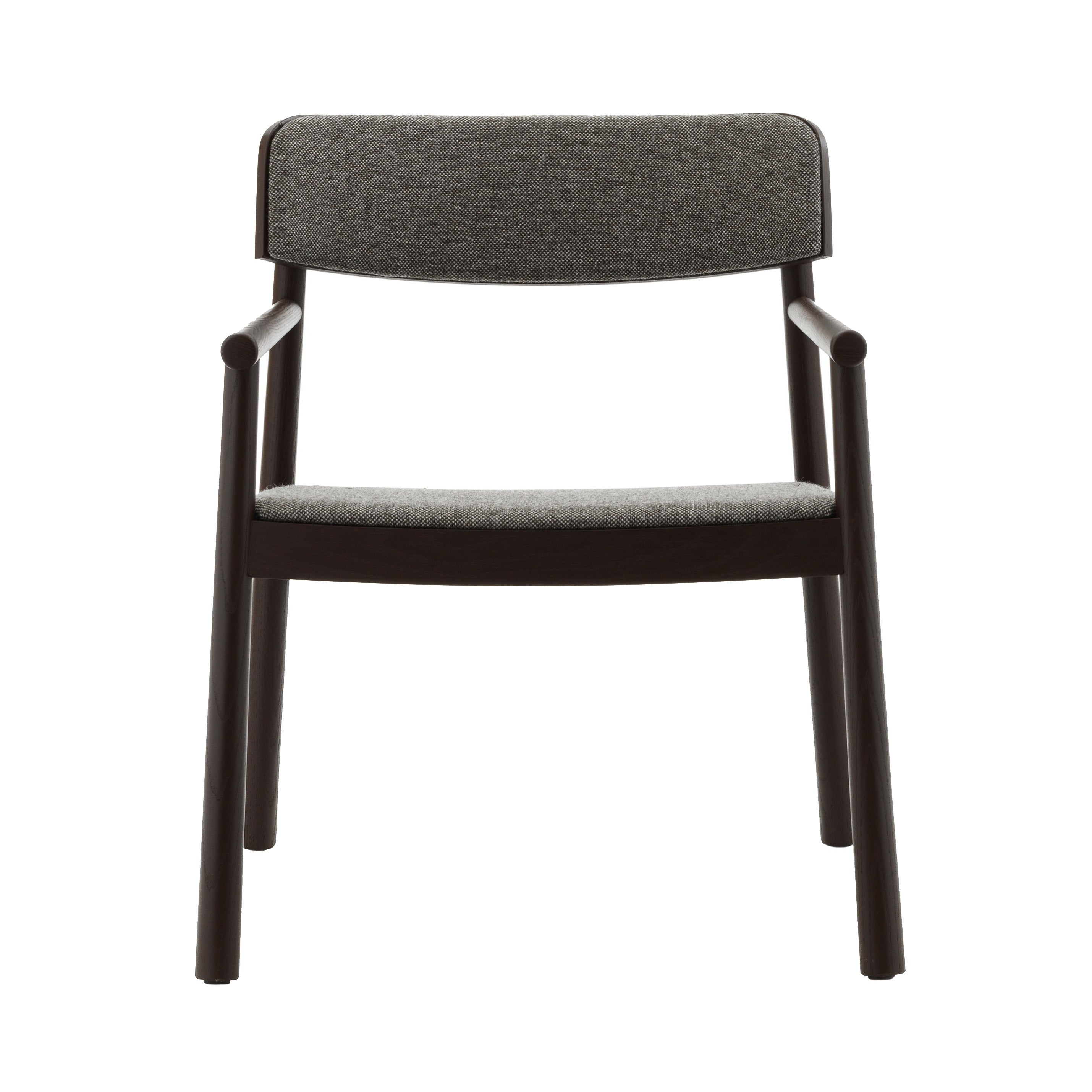 Timb Lounge Armchair: Upholstery + Brown + Stocked: Hallingdal 368