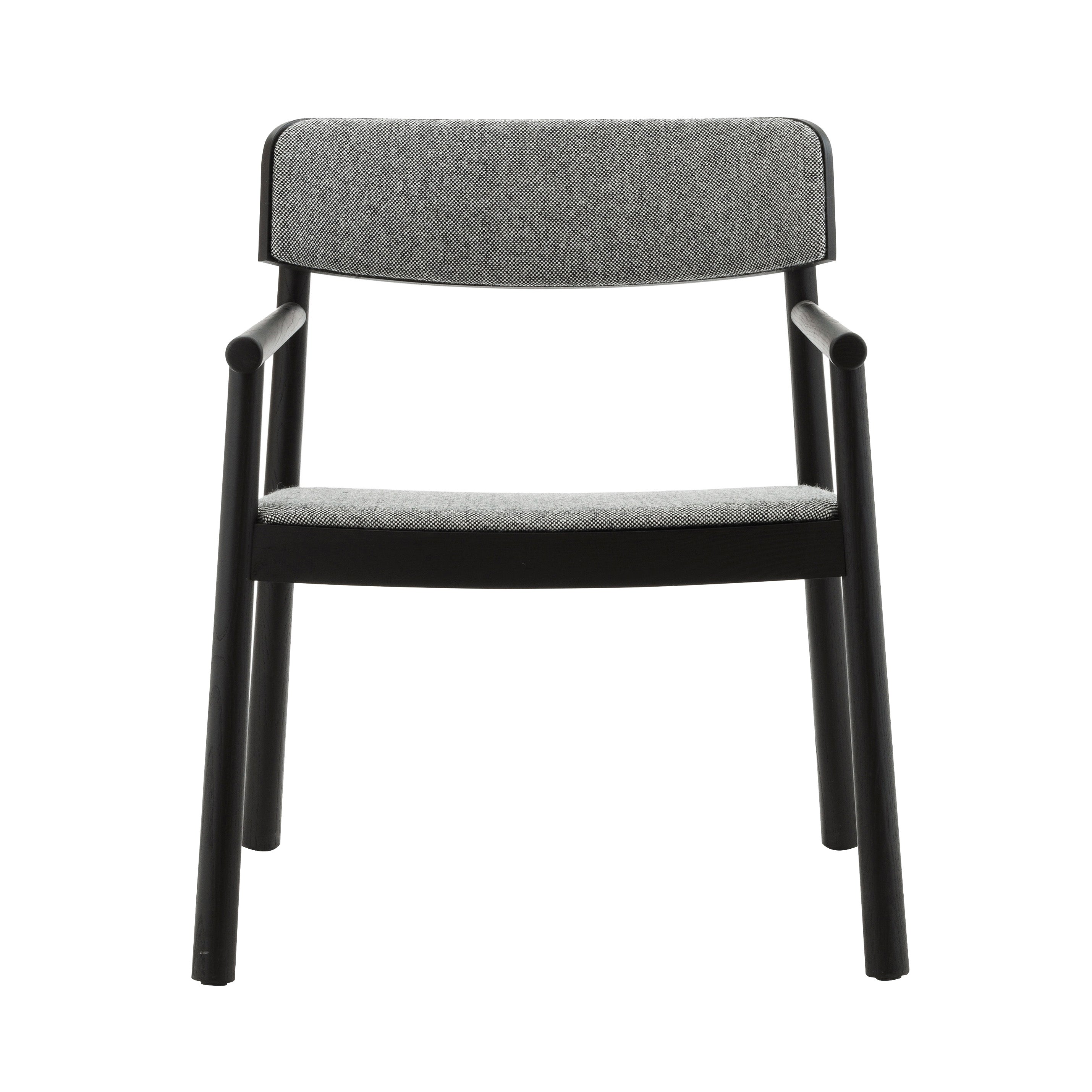 Timb Lounge Armchair: Upholstery + Black + Hallingdal 166