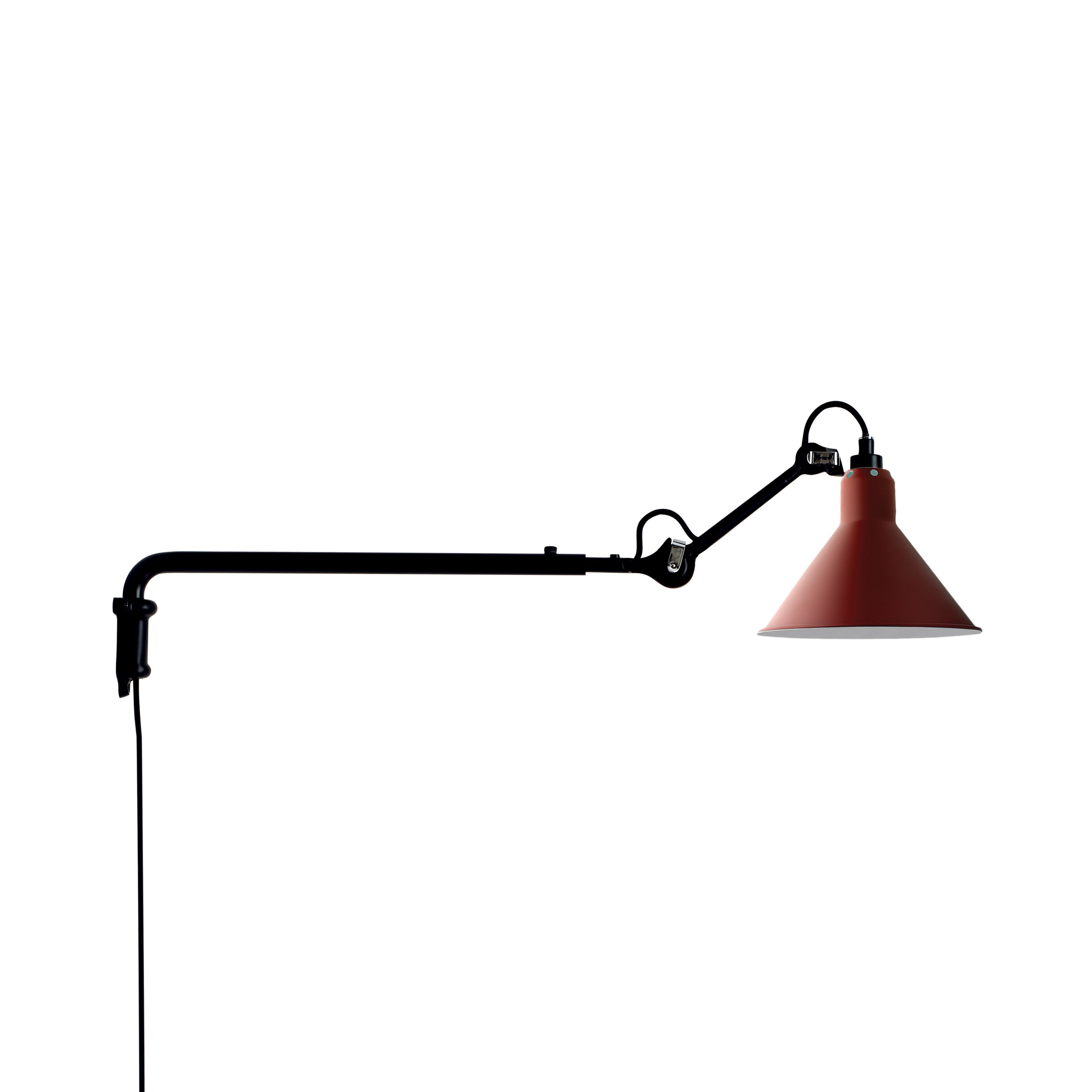 Lampe Gras N°203 Wall Lamp: Red + Conic