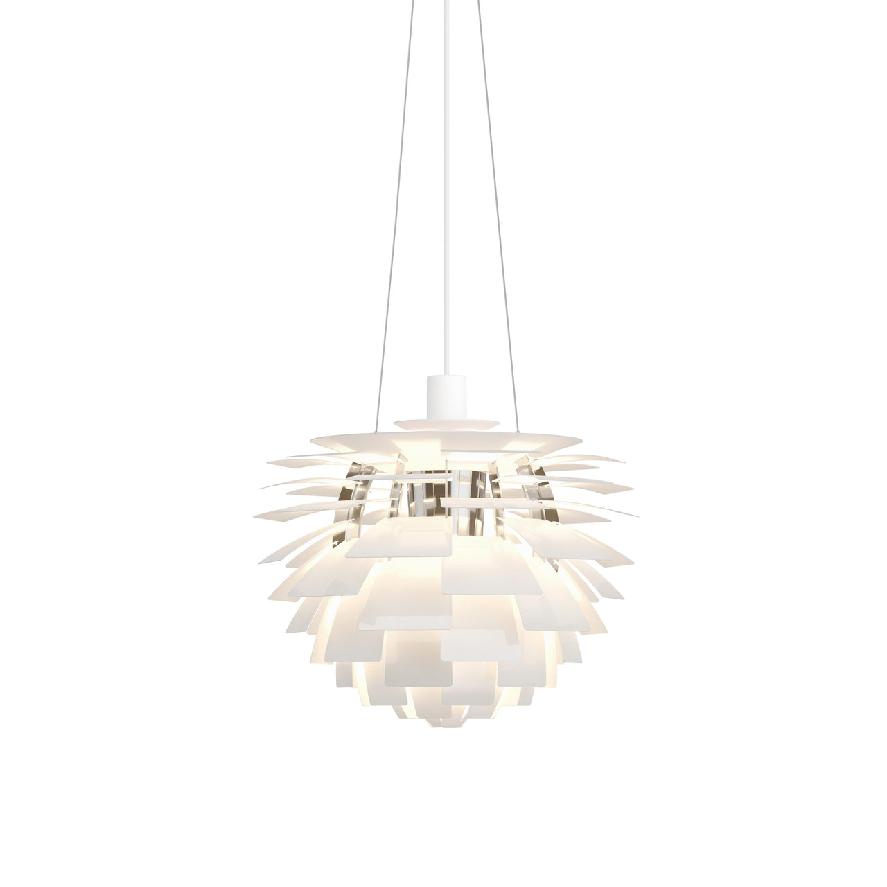 PH Artichoke Pendant: Small - Quick Ship + White