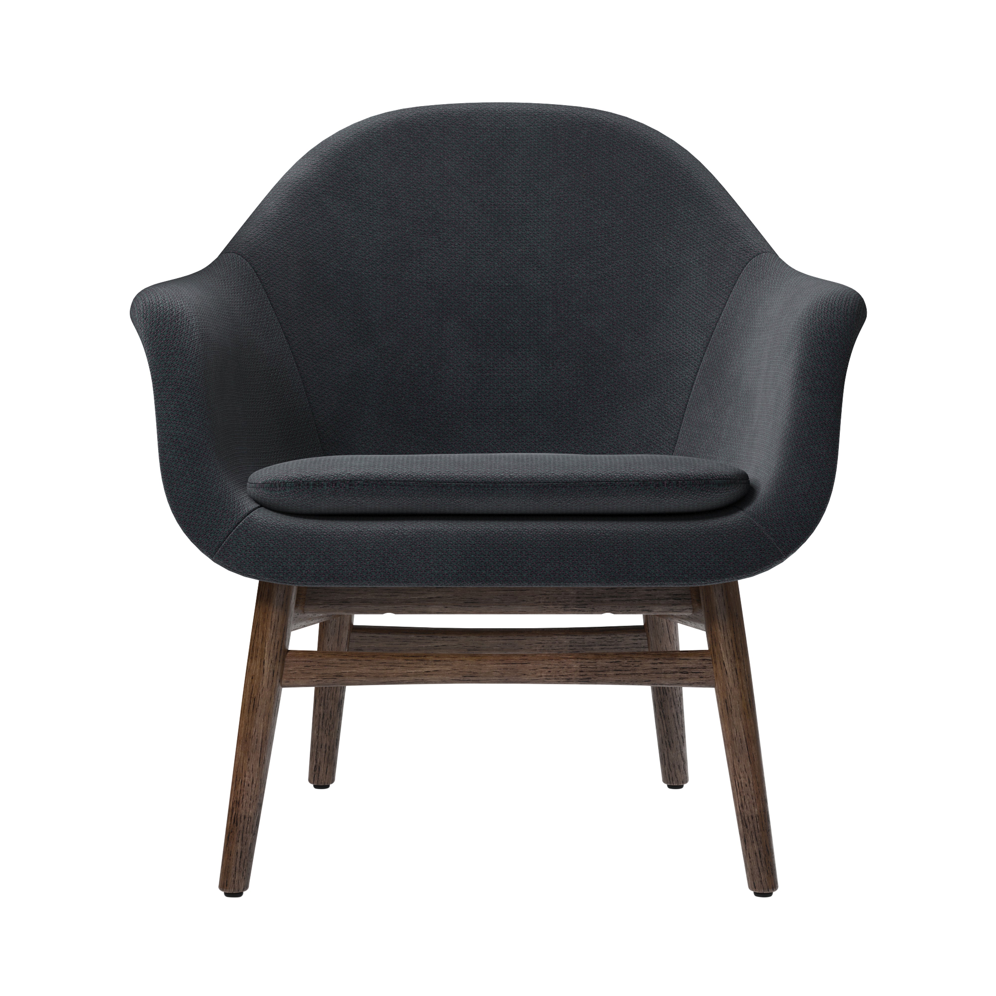 Harbour Lounge Chair: Dark Stained Oak + Fiord 0981