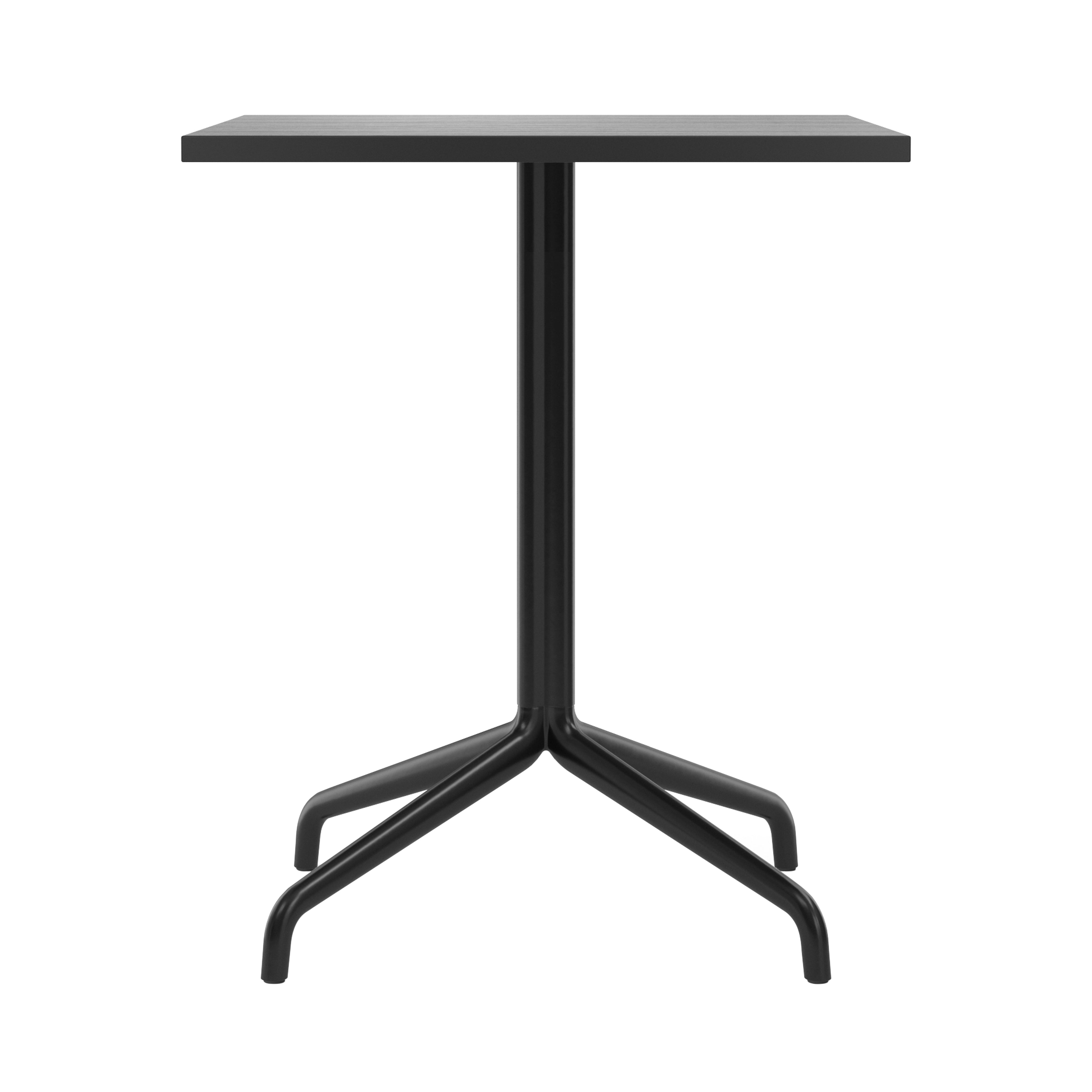 Harbour Column Dining Table: Rectangle + Black Painted Oak Veneer + Star
