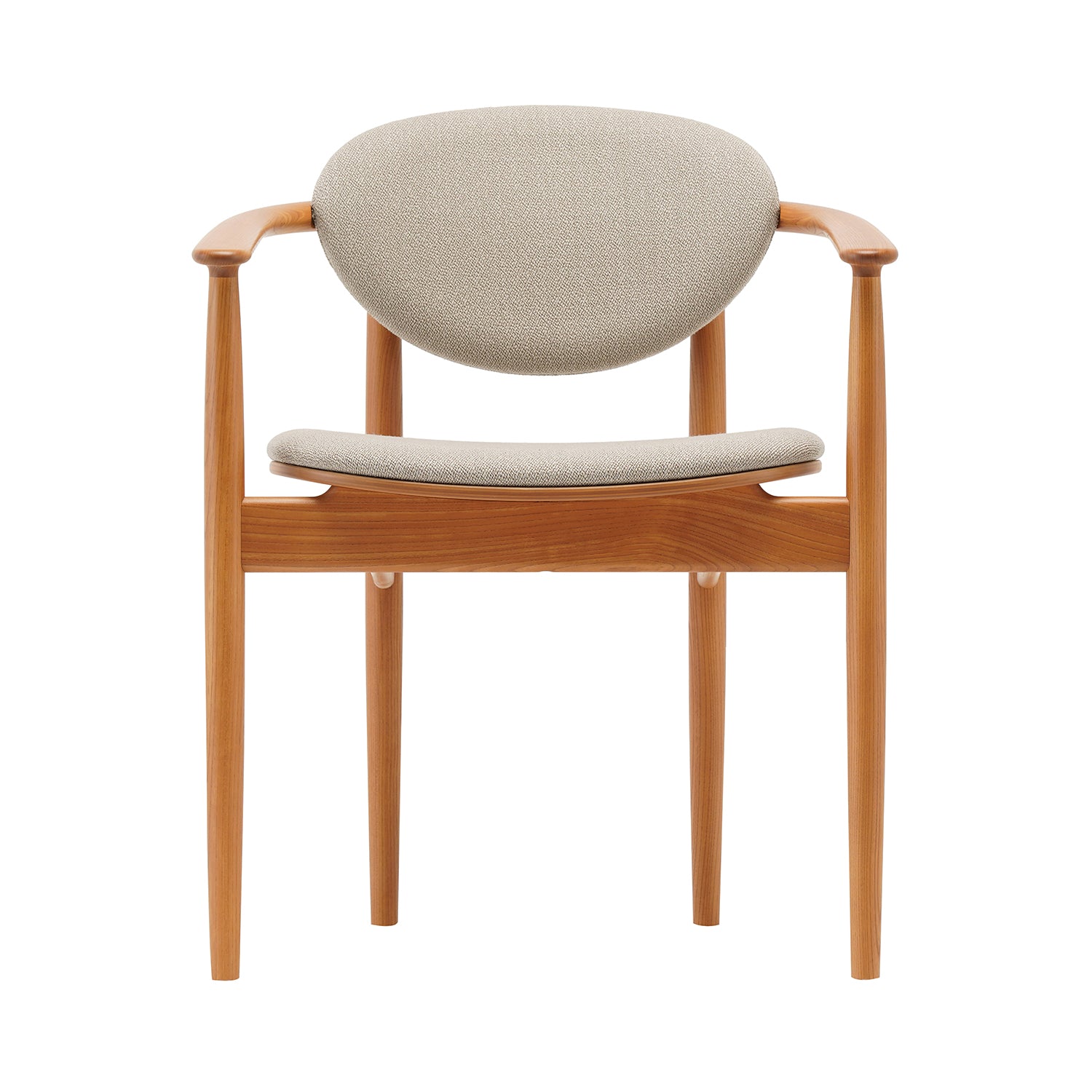 Azabu Hills Dining Chair A-DC04: Keyaki Brown + Coda 2