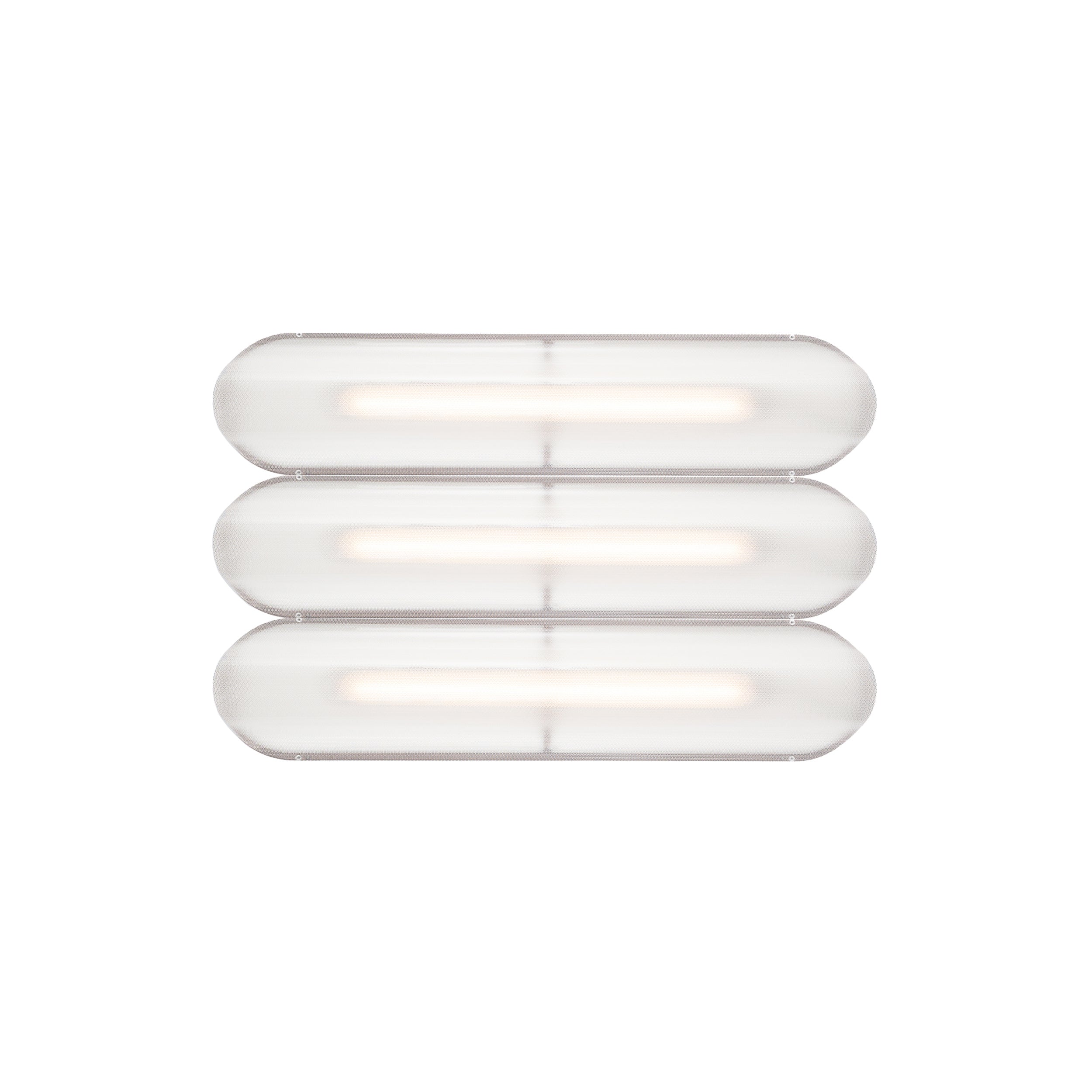 Vale System Ceiling/Wall Light: Horizontal + Side-to-Side + Vale 3 + Rust