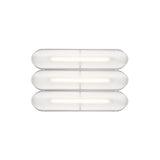 Vale System Ceiling/Wall Light: Horizontal + Side-to-Side + Vale 3 + Rust