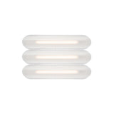 Vale System Ceiling/Wall Light: Horizontal + Side-to-Side + Vale 3 + Silica