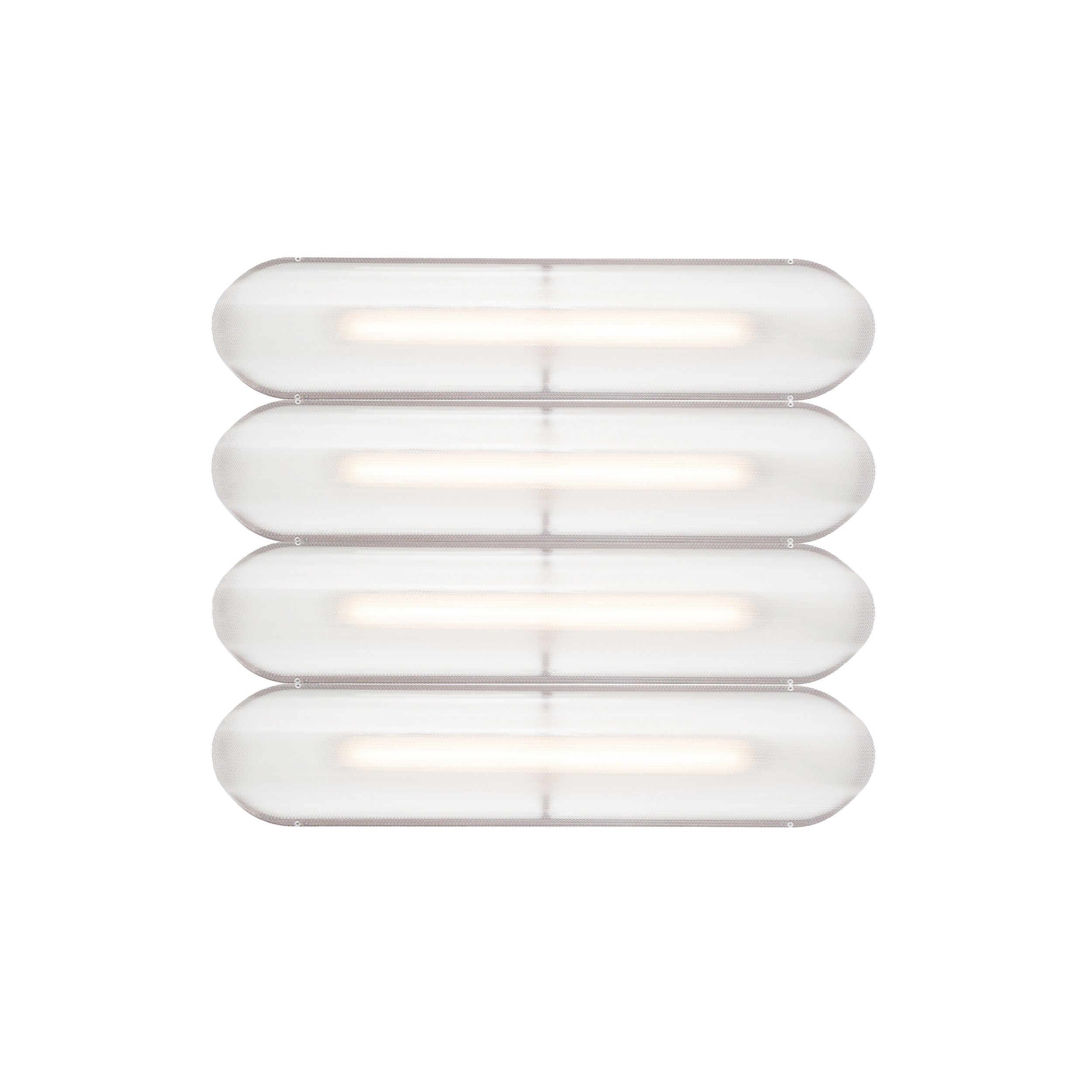 Vale System Ceiling/Wall Light: Horizontal + Side-to-Side + Vale 4 + Rust