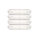 Vale System Ceiling/Wall Light: Horizontal + Side-to-Side + Vale 4 + Rust