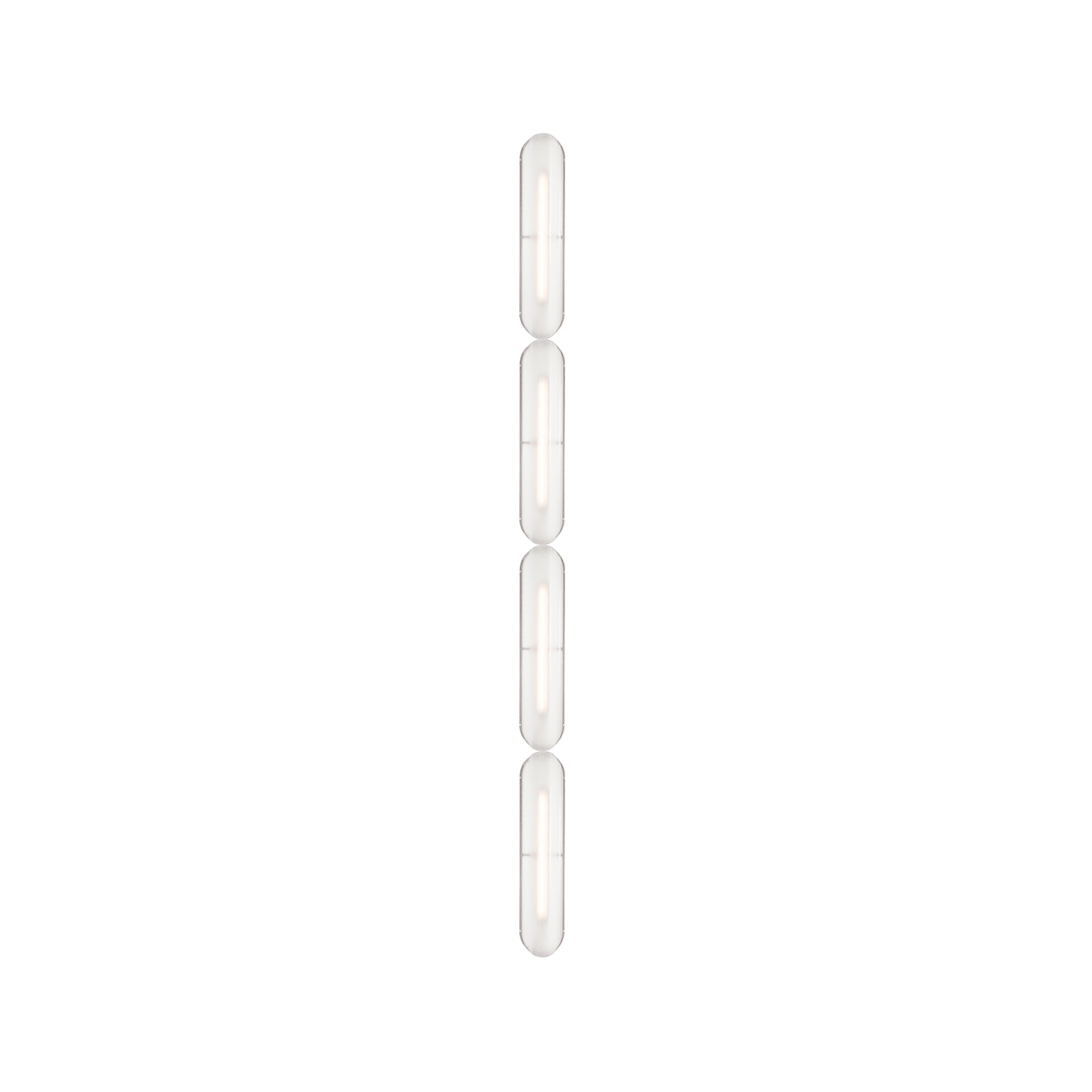 Vale System Ceiling/Wall Light: Vertical + End-to-End + Vale 4 + Rust