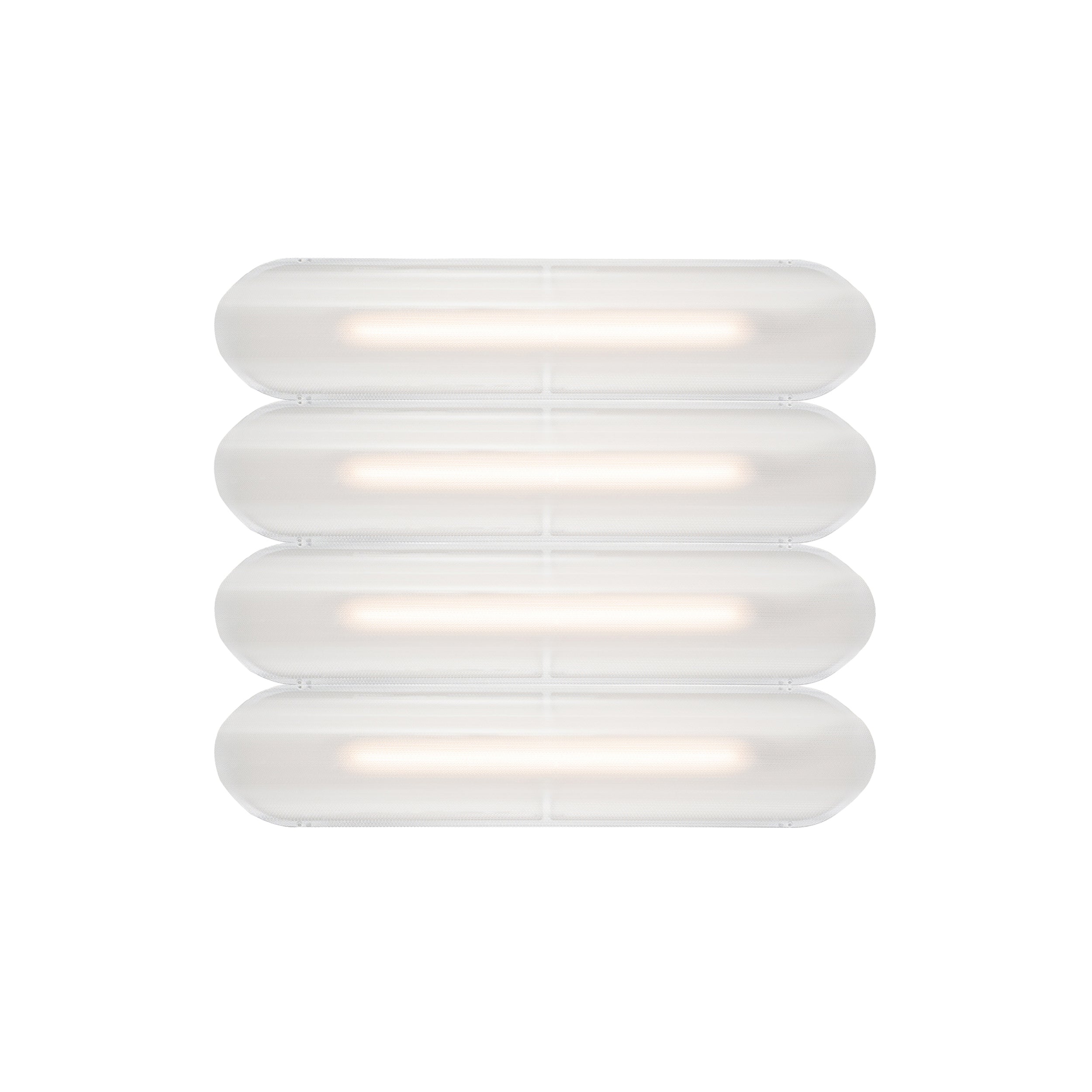 Vale System Ceiling/Wall Light: Horizontal + Side-to-Side + Vale 4 + Silica