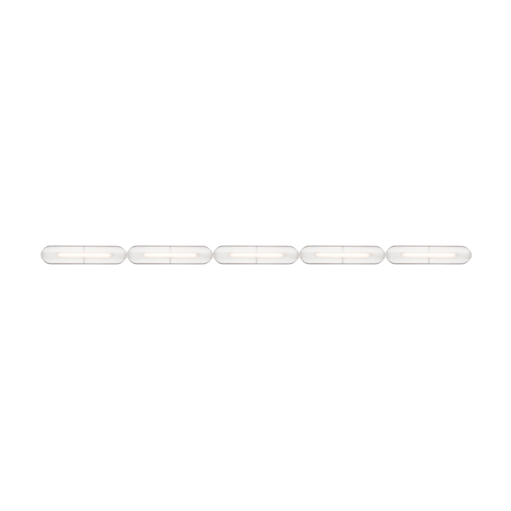 Vale System Ceiling/Wall Light: Horizontal + End-to-End + Vale 5 + Rust