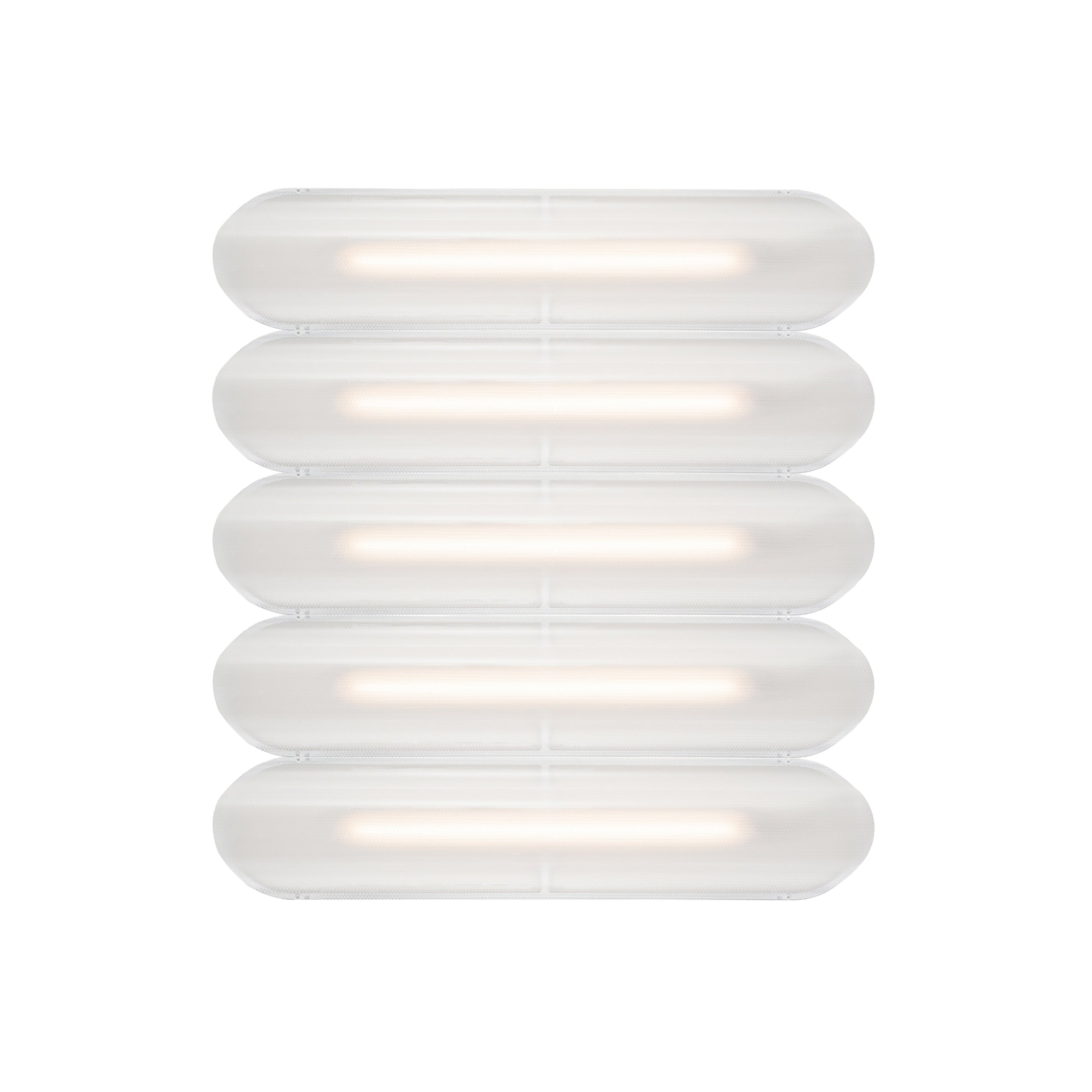 Vale System Ceiling/Wall Light: Horizontal + Side-to-Side + Vale 5 + Silica