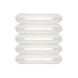 Vale System Ceiling/Wall Light: Horizontal + Side-to-Side + Vale 5 + Silica