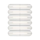 Vale System Ceiling/Wall Light: Horizontal + Side-to-Side + Vale 6 + Anthracite