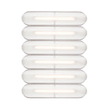 Vale System Ceiling/Wall Light: Horizontal + Side-to-Side + Vale 6 + Rust