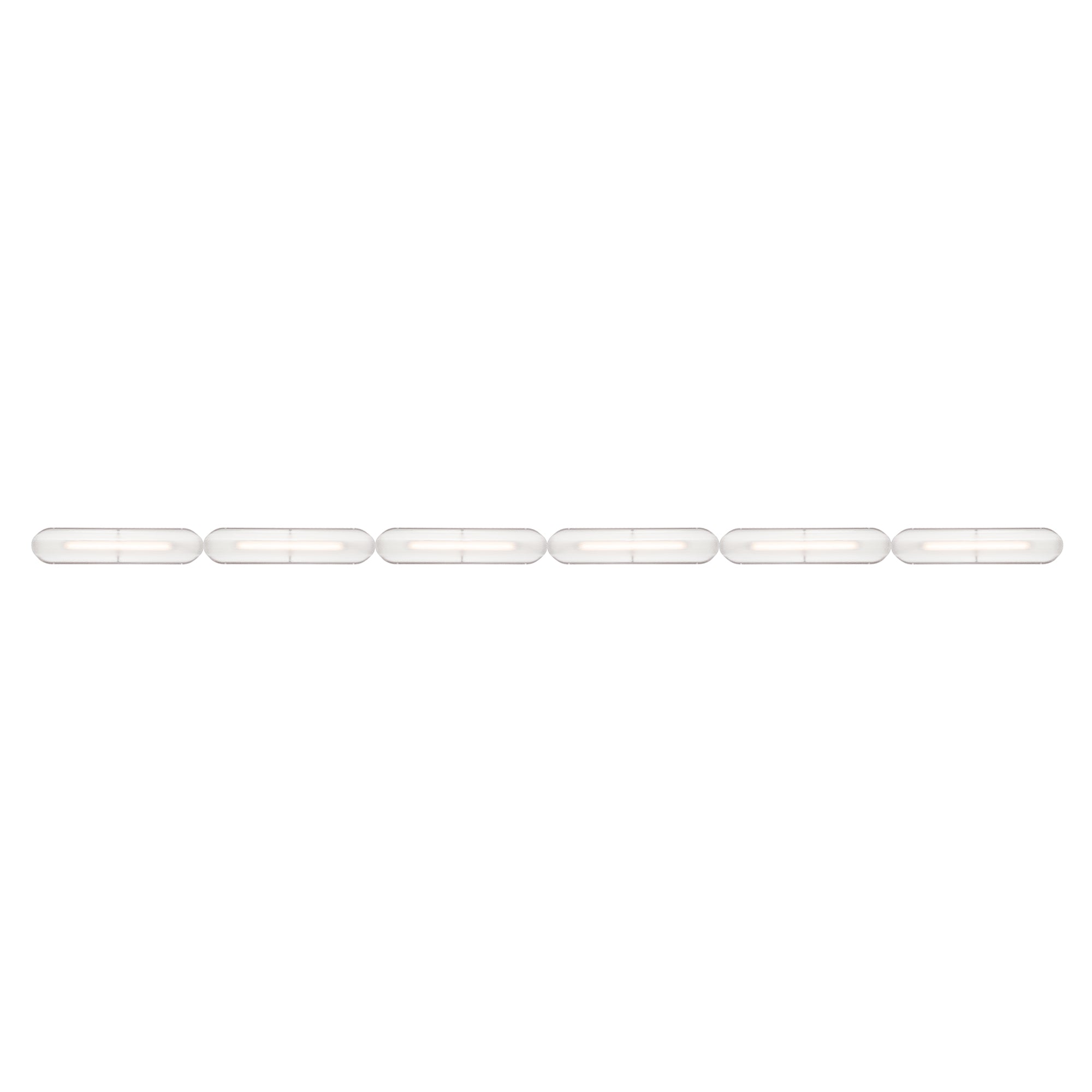 Vale System Ceiling/Wall Light: Horizontal + End-to-End + Vale 6 + Rust 