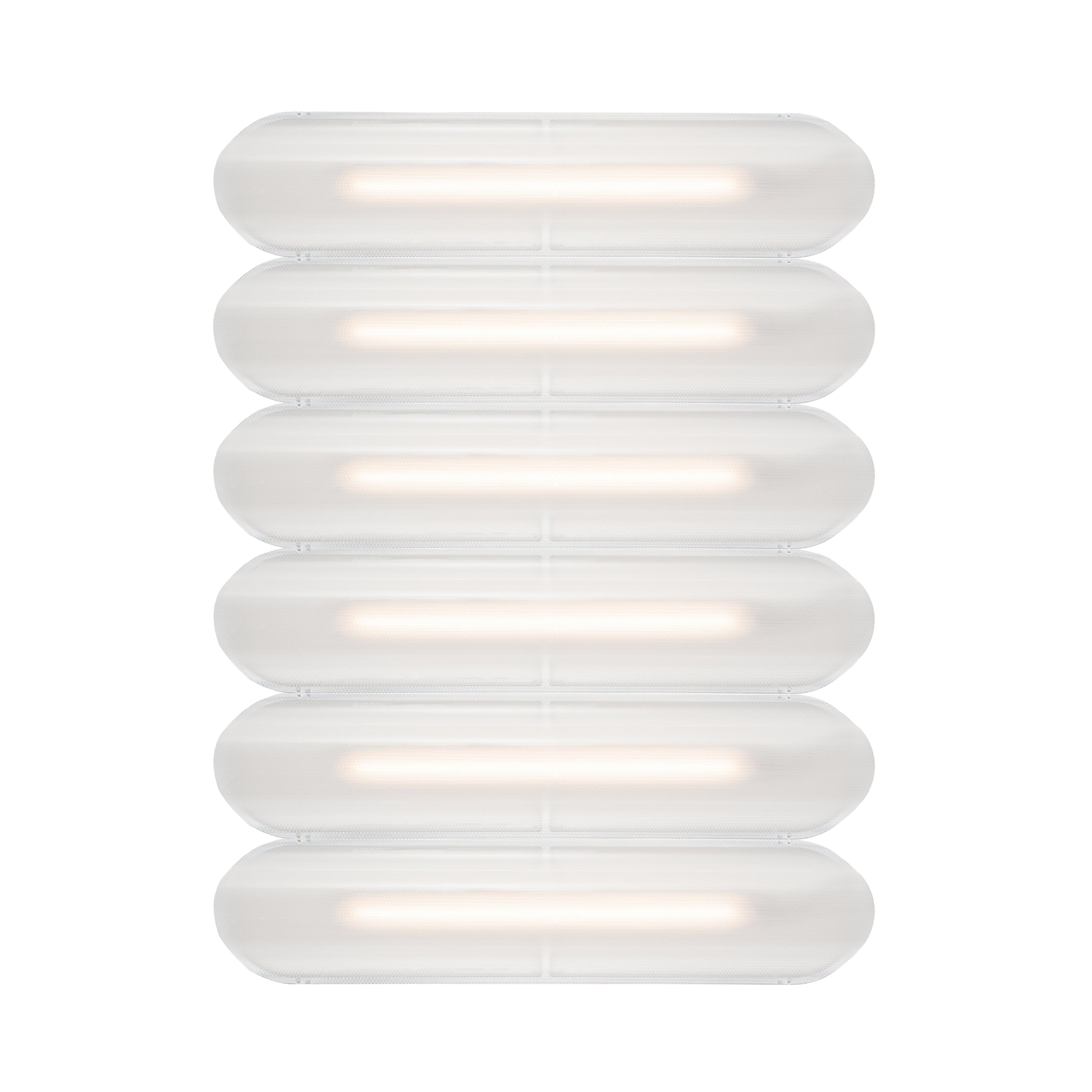 Vale System Ceiling/Wall Light: Horizontal + Side-to-Side + Vale 6 + Silica