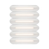 Vale System Ceiling/Wall Light: Horizontal + Side-to-Side + Vale 6 + Silica