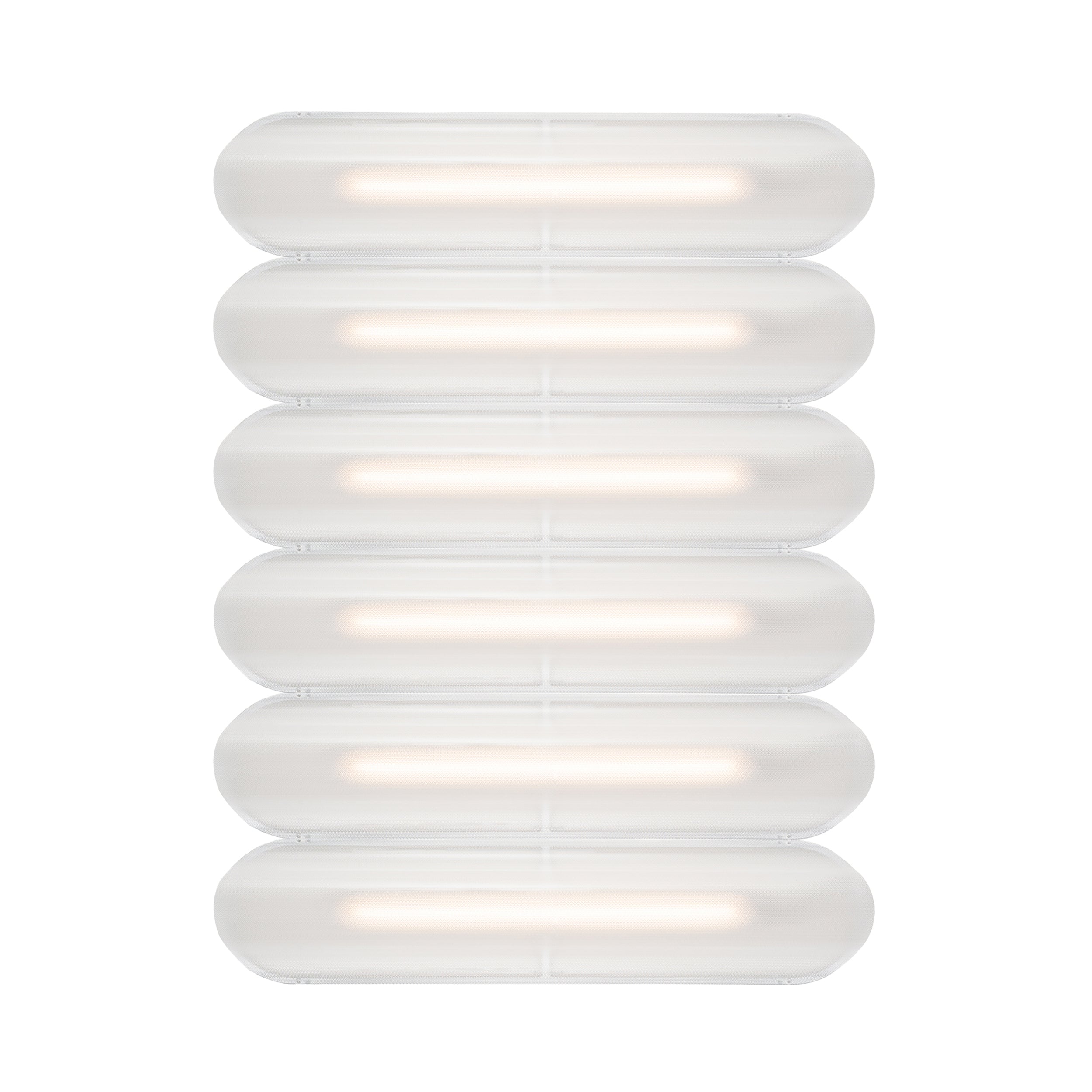 Vale System Ceiling/Wall Light: Horizontal + Side-to-Side + Vale 6 + Silica