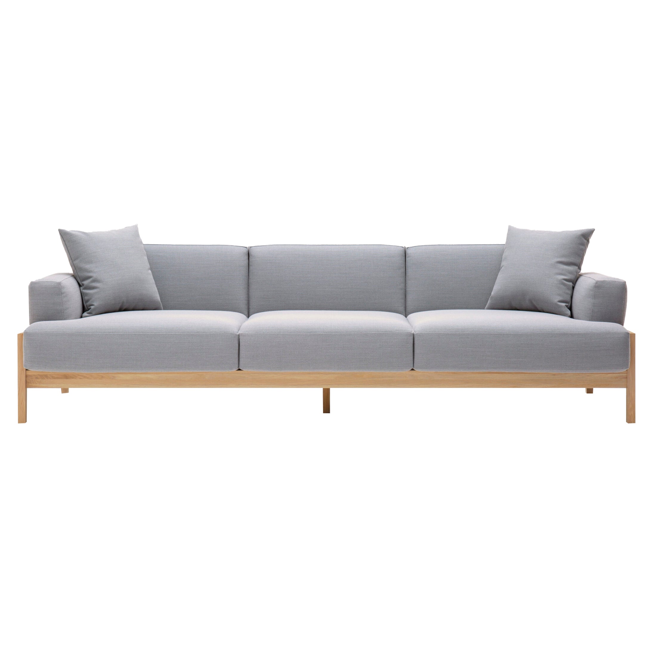 Kinuta Sofa: 3 Seater 3P A-S01 +  Pure Oak + Vidar 4