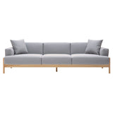 Kinuta Sofa: 3 Seater 3P A-S01 +  Pure Oak + Vidar 4