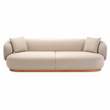 Azabu Residence 3 Seater Sofa A-S02: Keyaki Brown + Coda 2