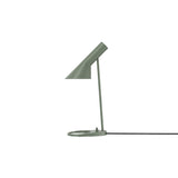 AJ Mini Table Lamp: Pale Petroleum + Black