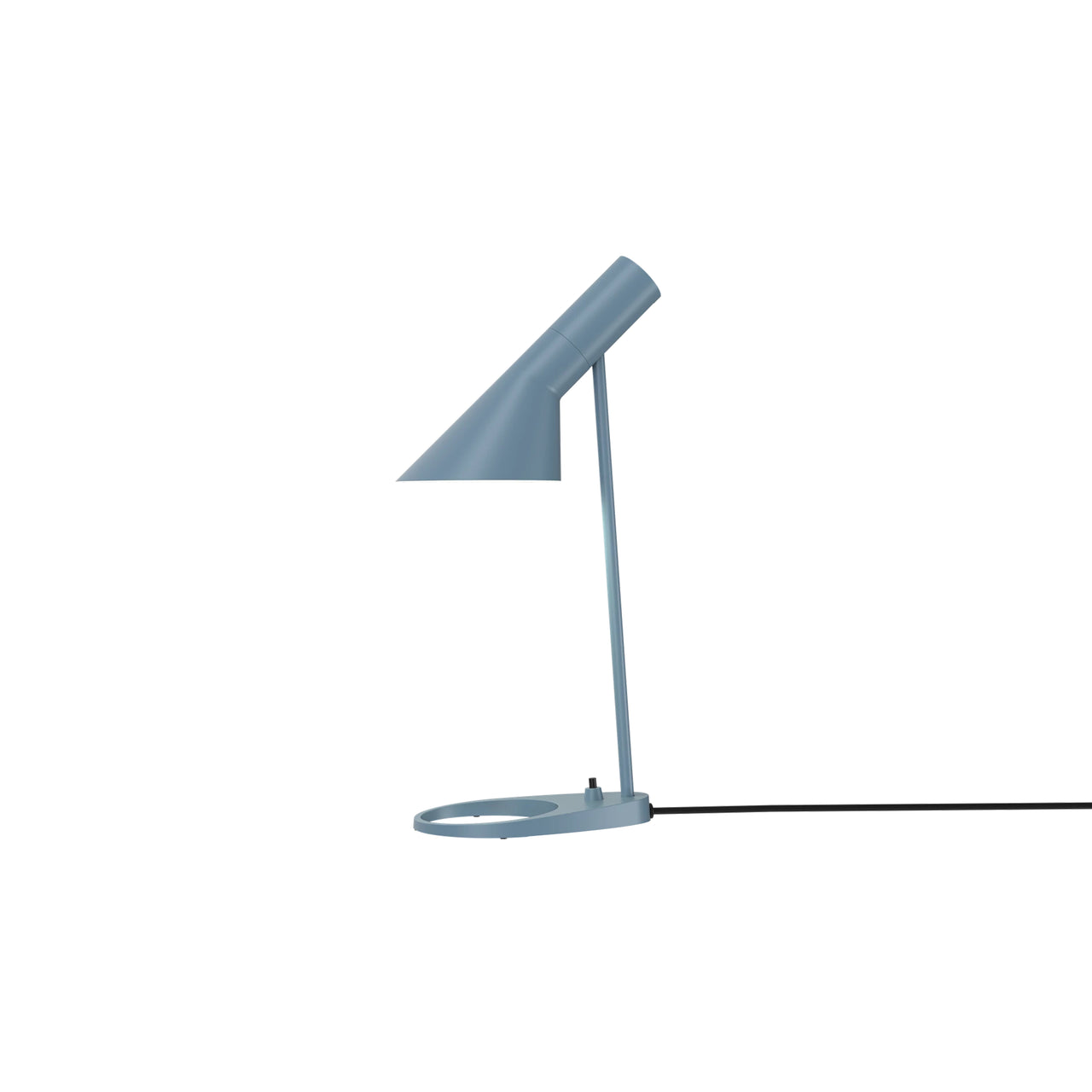 AJ Mini Table Lamp: Dusty Blue + Black