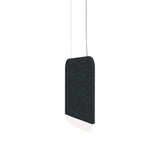 Slab 30 Pendant Light: Black Wool