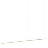 Pipeline 125.5 Linear Pendant Light: White + White