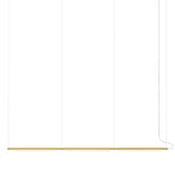 Pipeline 125.3 Linear Pendant Light: Brass + Brass