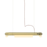 Pipeline CM5 Pendant Light: Brass + Brass