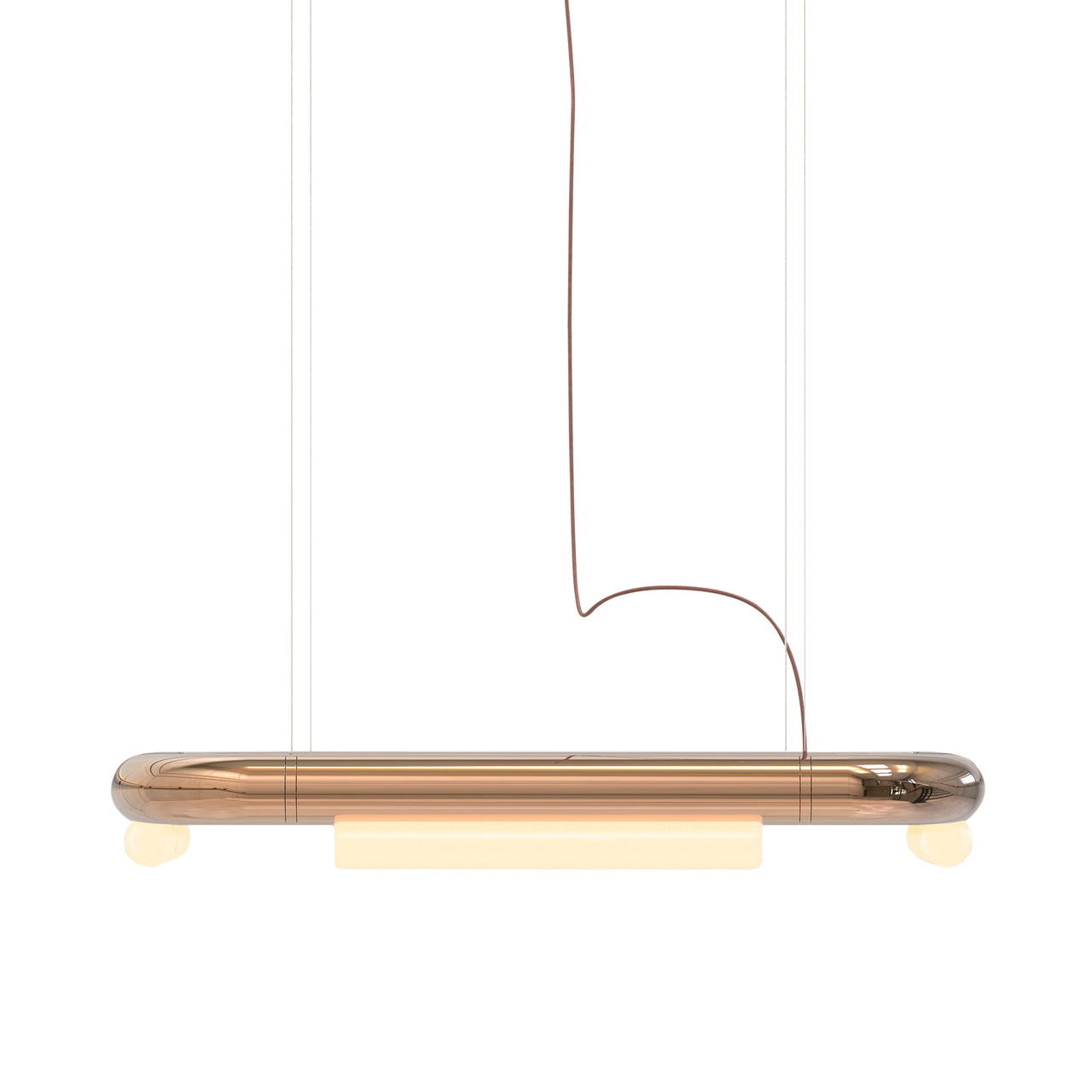 Pipeline CM5 Pendant Light: Copper + Copper