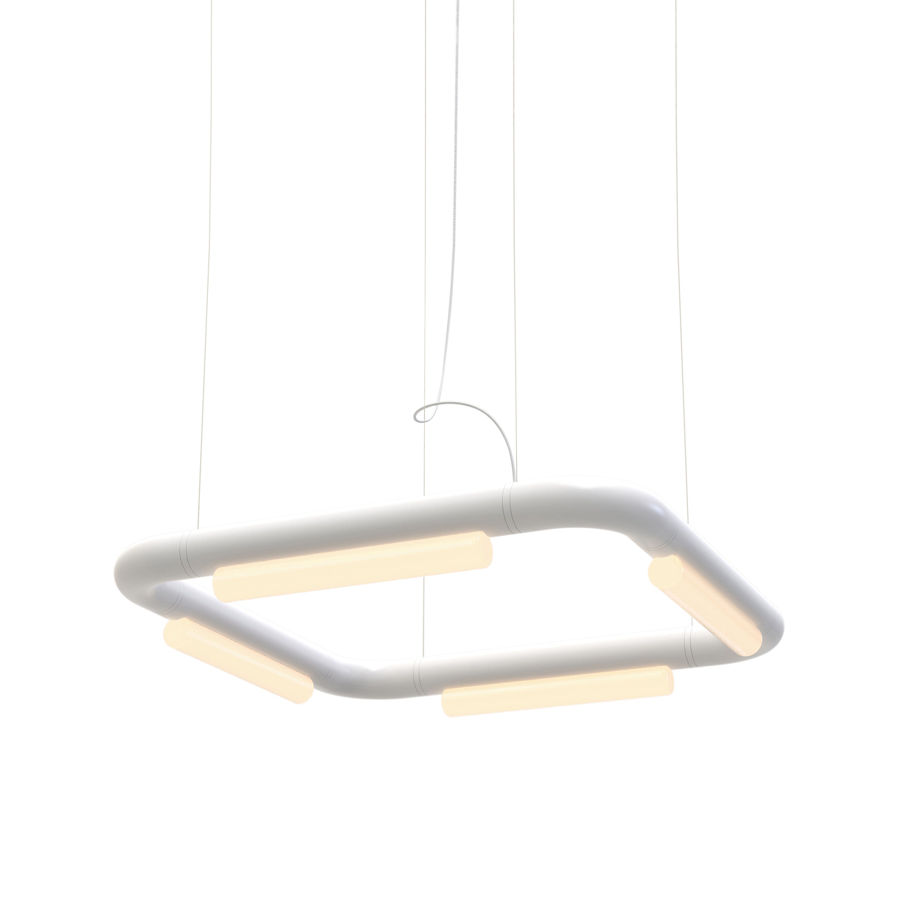 Pipeline CM5 Pendant Light: White + White