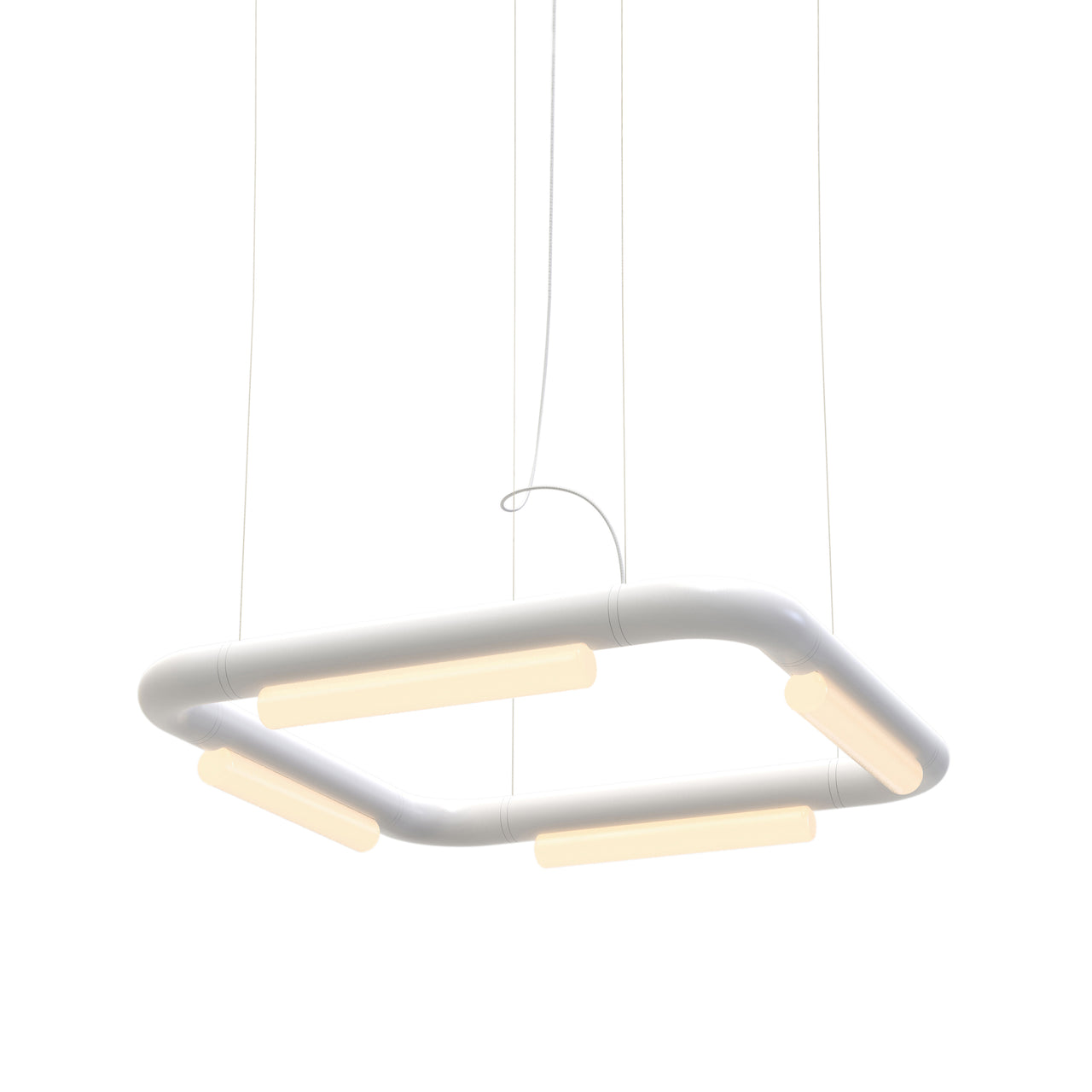 Pipeline CM5 Pendant Light: White + White