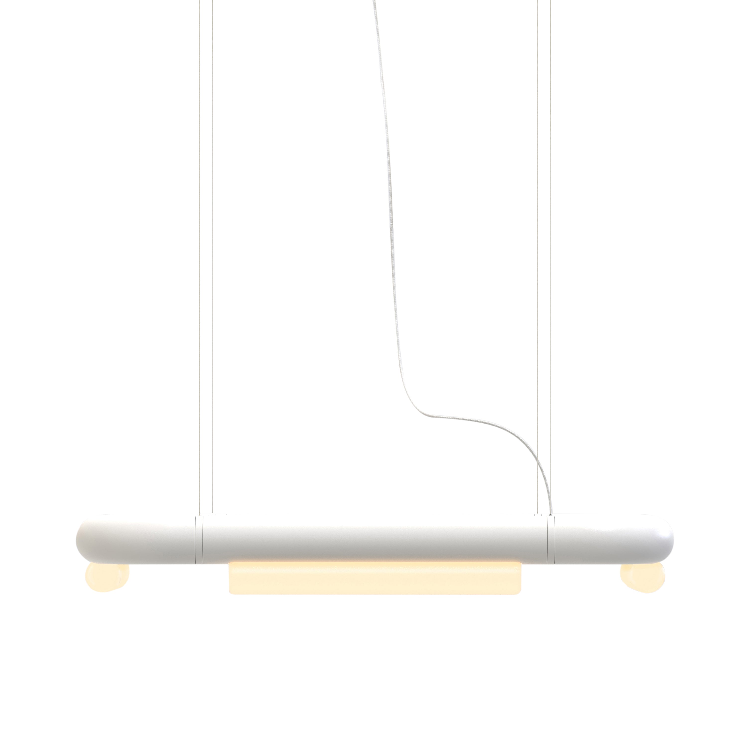 Pipeline CM5 Pendant Light: White + White