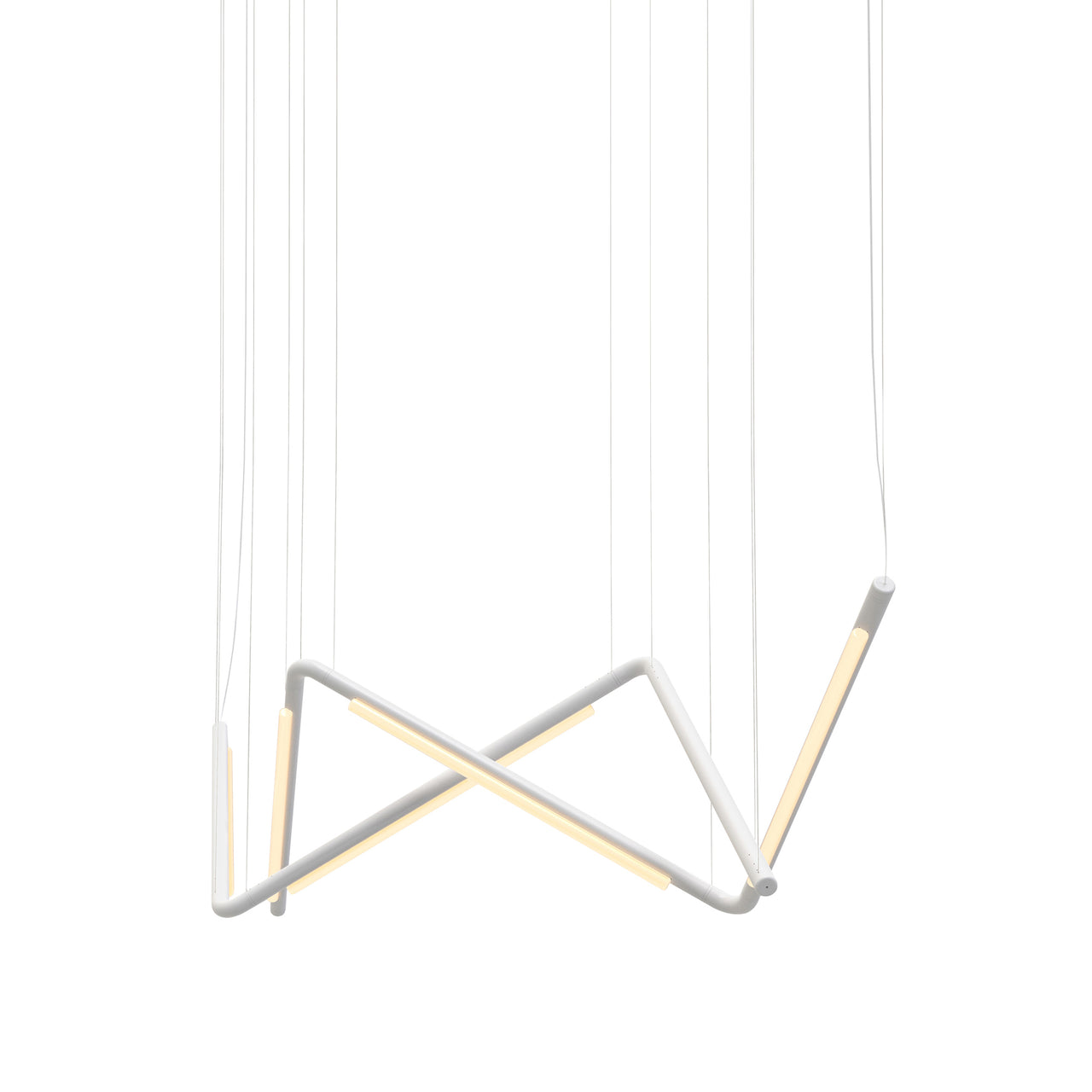Pipeline CM9 Pendant Light: White + White