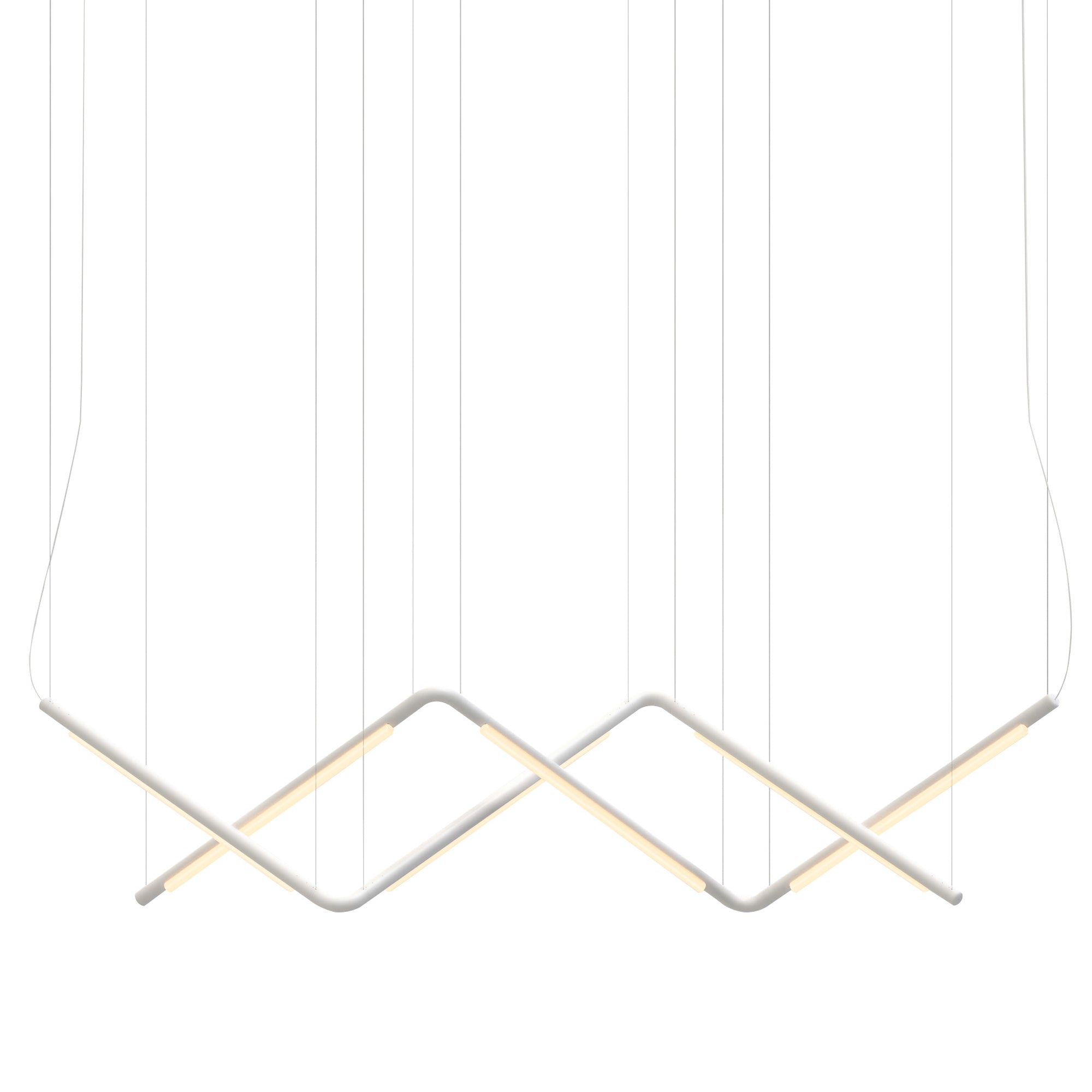 Pipeline CM9 Pendant Light: White + White