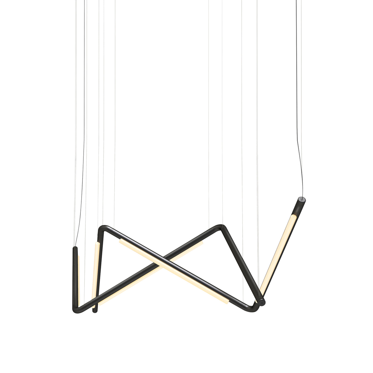 Pipeline CM9 Pendant Light: Black + Black