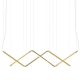 Pipeline CM9 Pendant Light: Brass + Brass