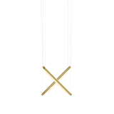Pipeline CM9 Pendant Light: Brass + Brass