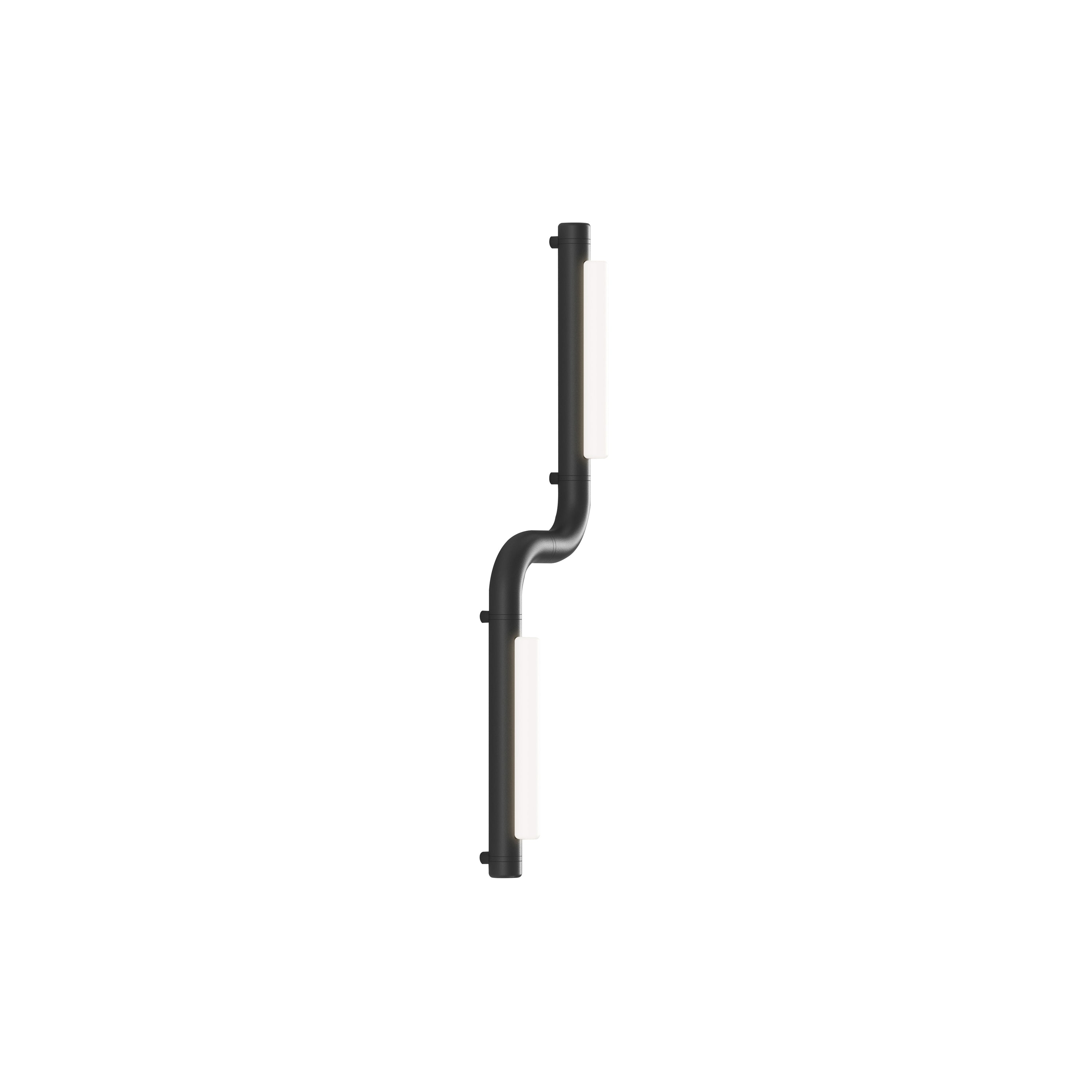 Pipeline CM1 Ceiling/Wall Light: Black + Black
