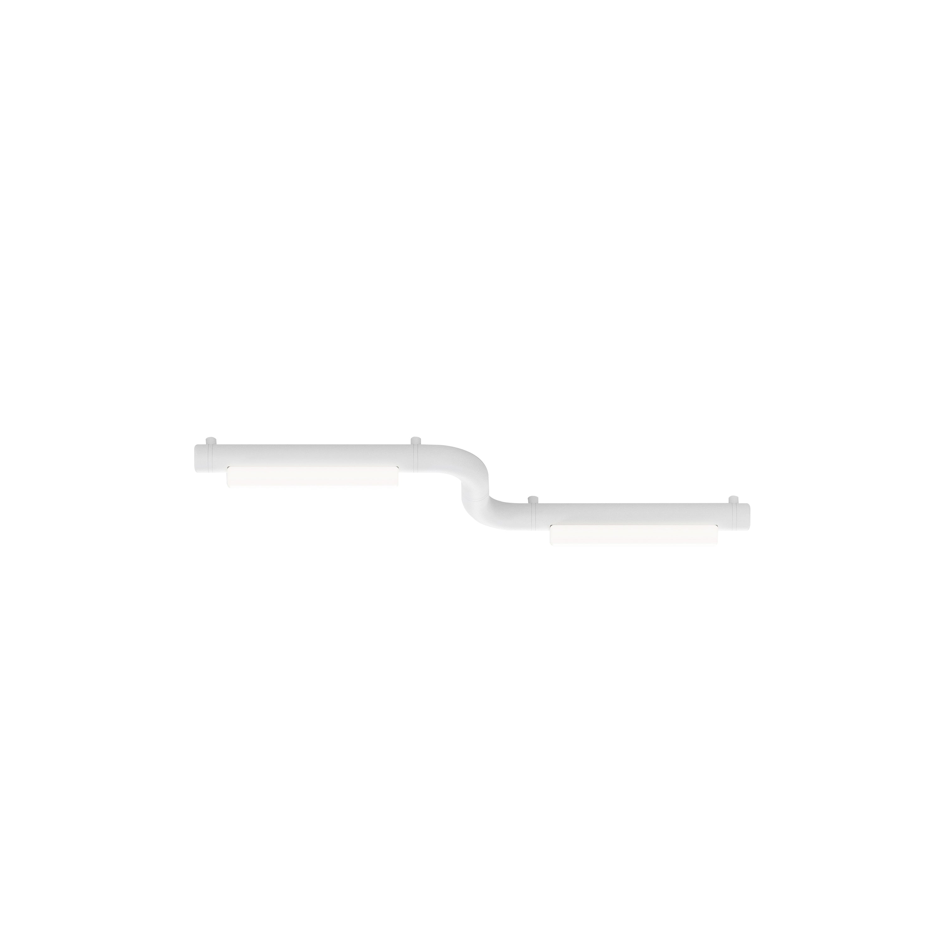 Pipeline CM1 Ceiling/Wall Light: White + White